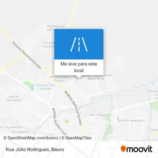 Rua Júlio Rodrigues mapa