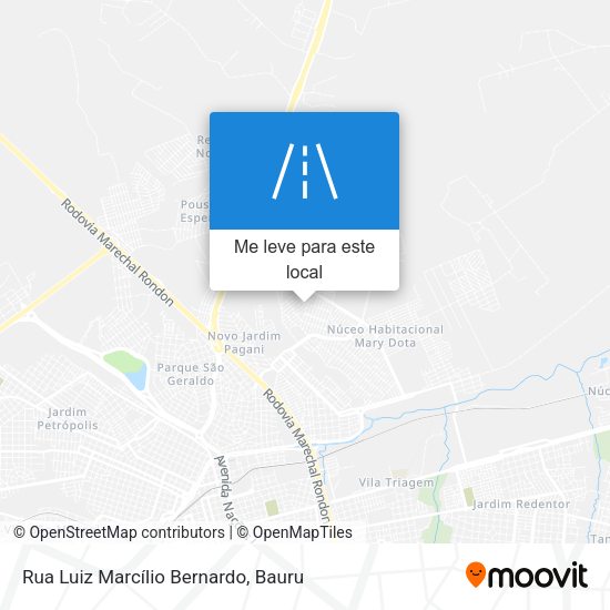 Rua Luiz Marcílio Bernardo mapa