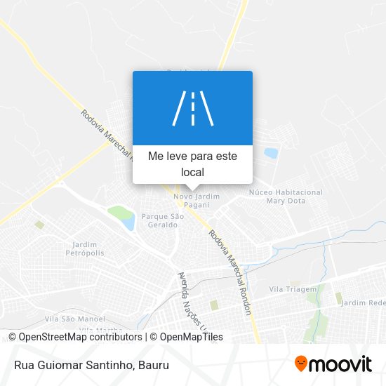 Rua Guiomar Santinho mapa