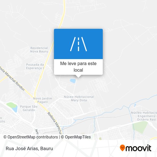 Rua José Arias mapa