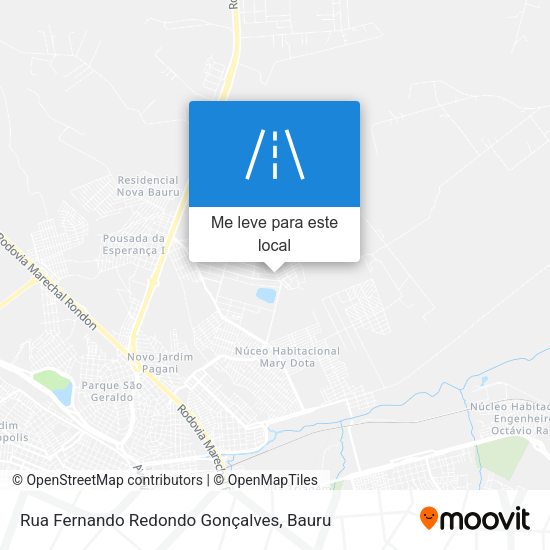 Rua Fernando Redondo Gonçalves mapa