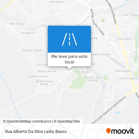 Rua Alberto Da Silva Leda mapa