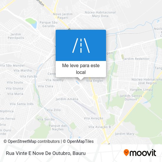 Rua Vinte E Nove De Outubro mapa