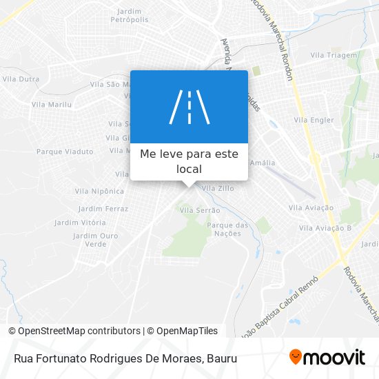 Rua Fortunato Rodrigues De Moraes mapa