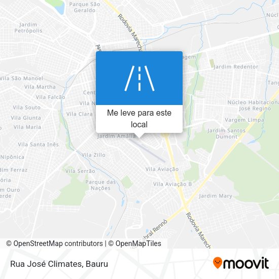 Rua José Climates mapa