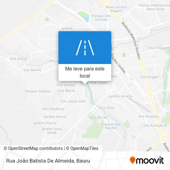 Rua João Batista De Almeida mapa