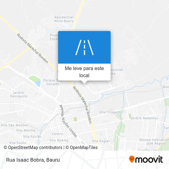 Rua Isaac Bobra mapa