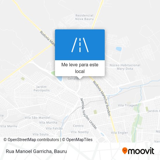 Rua Manoel Garricha mapa