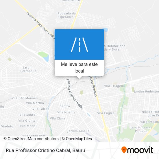 Rua Professor Cristino Cabral mapa