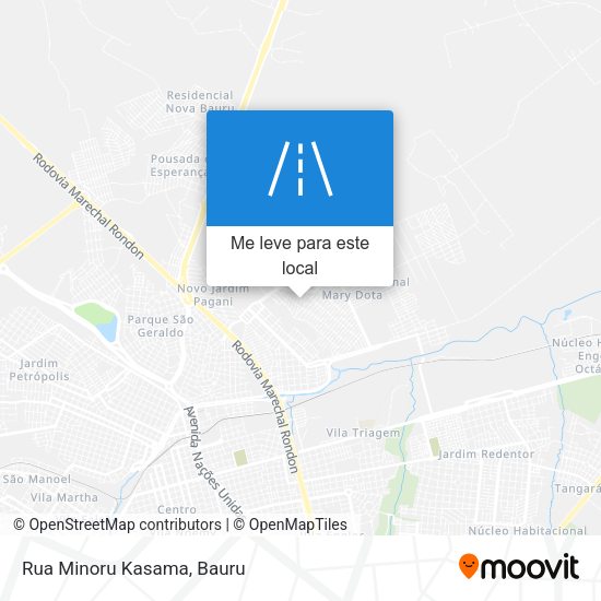 Rua Minoru Kasama mapa