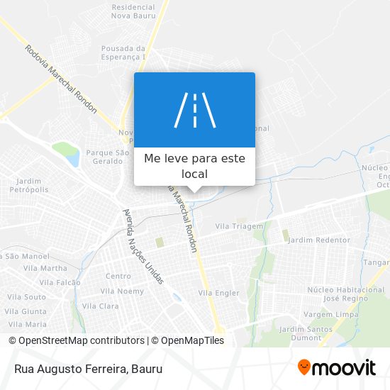 Rua Augusto Ferreira mapa