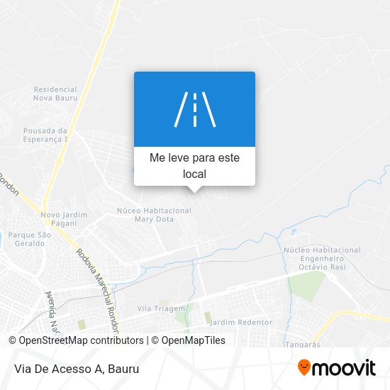Via De Acesso A mapa