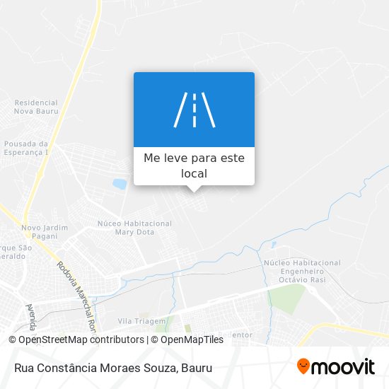 Rua Constância Moraes Souza mapa