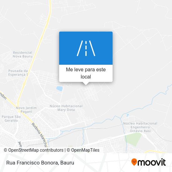 Rua Francisco Bonora mapa