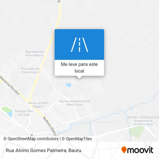 Rua Alvino Gomes Palmeira mapa