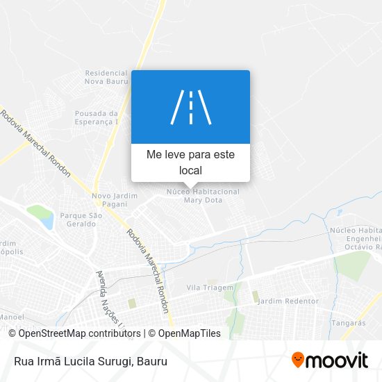 Rua Irmã Lucila Surugi mapa