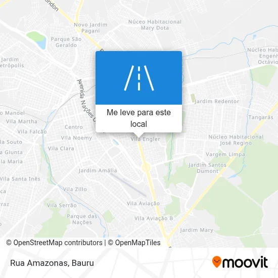 Rua Amazonas mapa