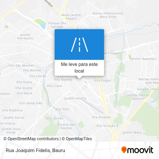 Rua Joaquim Fidelis mapa