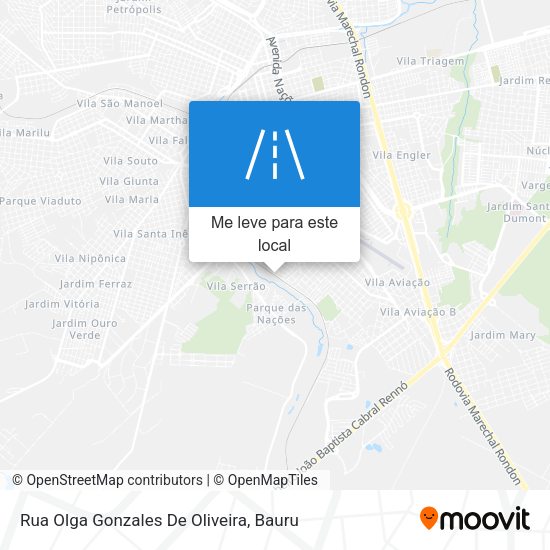 Rua Olga Gonzales De Oliveira mapa