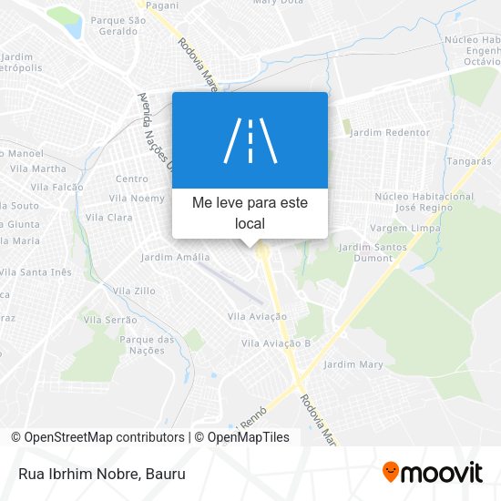 Rua Ibrhim Nobre mapa