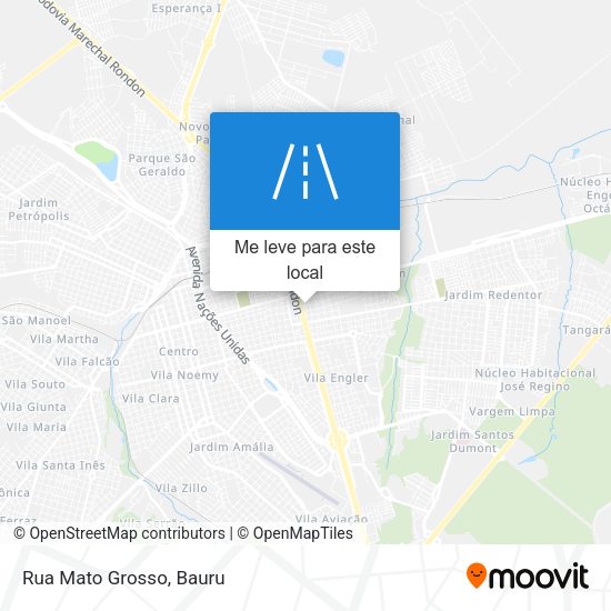 Rua Mato Grosso mapa