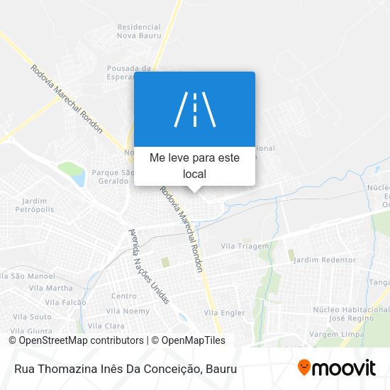 Rua Thomazina Inês Da Conceição mapa