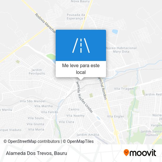 Alameda Dos Trevos mapa