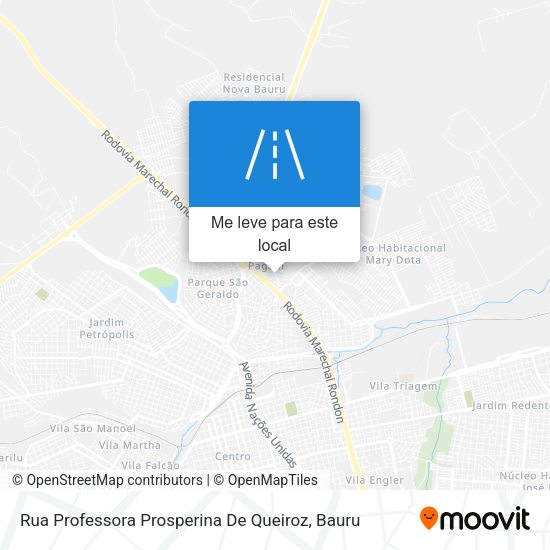 Rua Professora Prosperina De Queiroz mapa