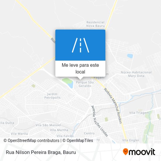 Rua Nilson Pereira Braga mapa