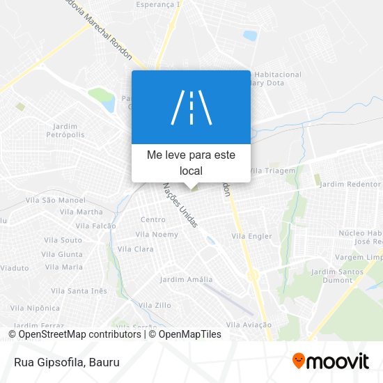 Rua Gipsofila mapa