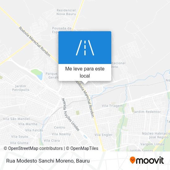 Rua Modesto Sanchi Moreno mapa
