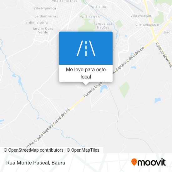Rua Monte Pascal mapa