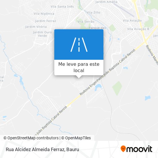 Rua Alcidez Almeida Ferraz mapa