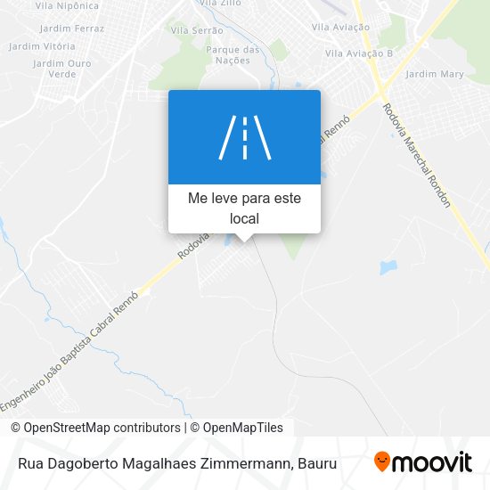 Rua Dagoberto Magalhaes Zimmermann mapa