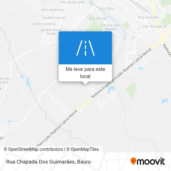 Rua Chapada Dos Guimarães mapa