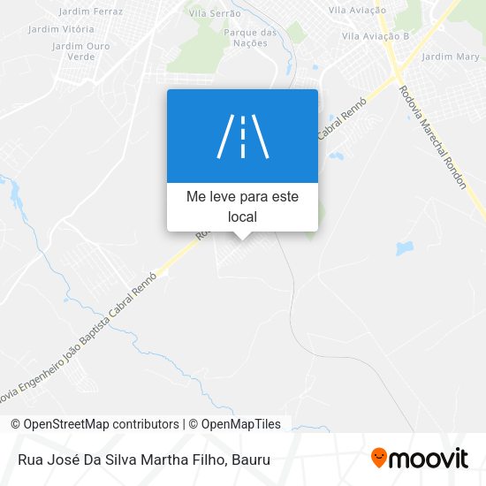 Rua José Da Silva Martha Filho mapa