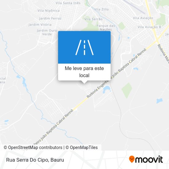 Rua Serra Do Cipo mapa