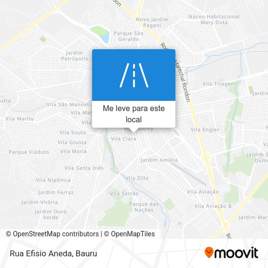Rua Efisio Aneda mapa