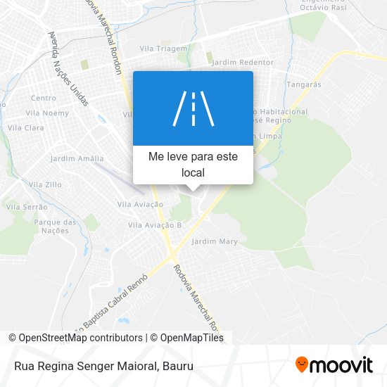 Rua Regina Senger Maioral mapa