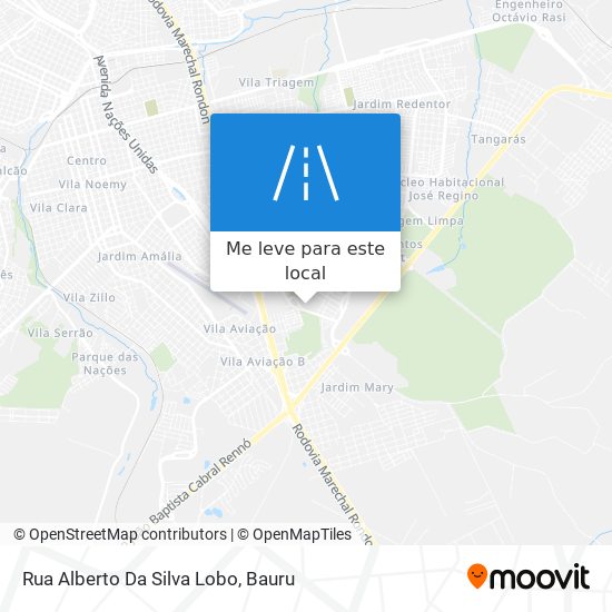 Rua Alberto Da Silva Lobo mapa