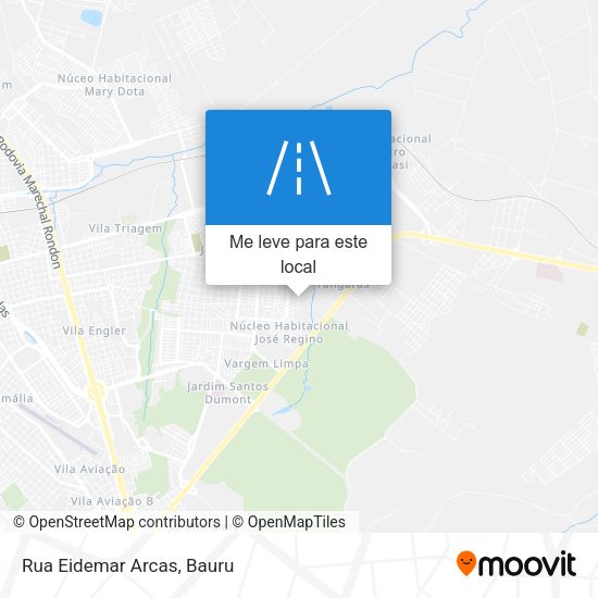 Rua Eidemar Arcas mapa