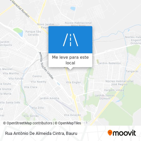 Rua Antônio De Almeida Cintra mapa