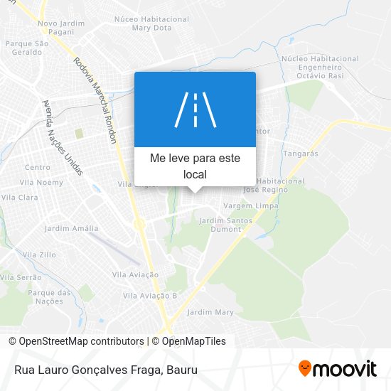 Rua Lauro Gonçalves Fraga mapa