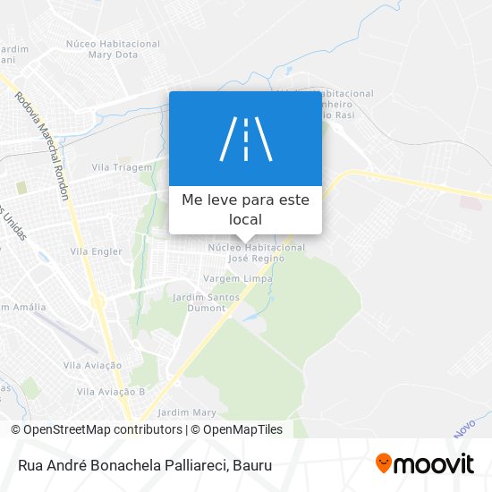 Rua André Bonachela Palliareci mapa