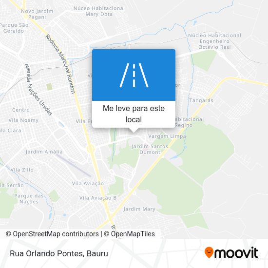 Rua Orlando Pontes mapa