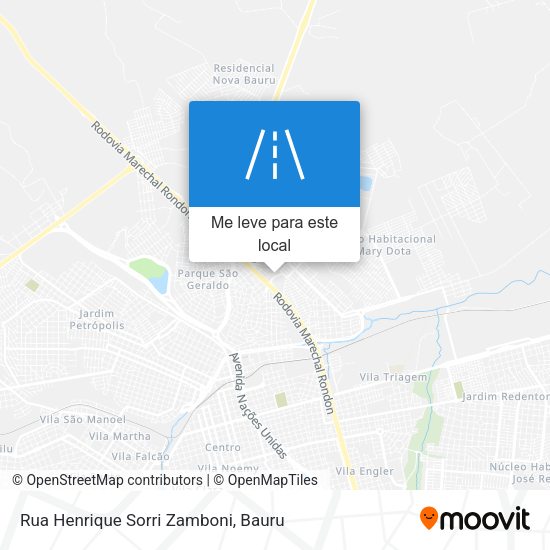 Rua Henrique Sorri Zamboni mapa