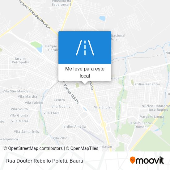 Rua Doutor Rebello Poletti mapa