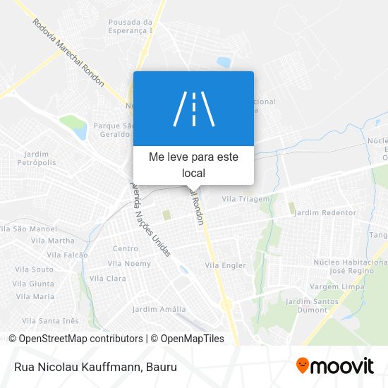 Rua Nicolau Kauffmann mapa
