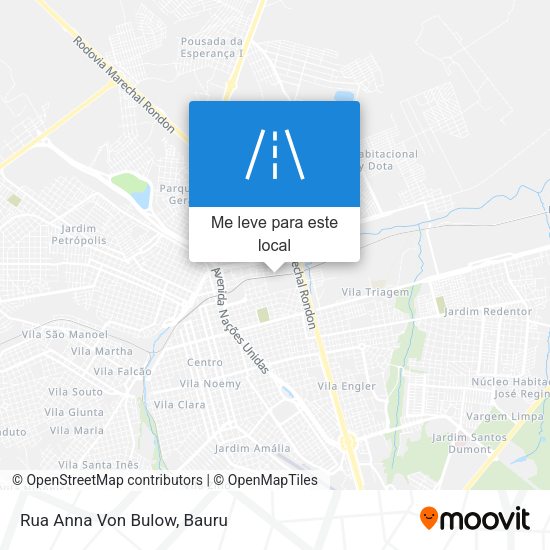 Rua Anna Von Bulow mapa