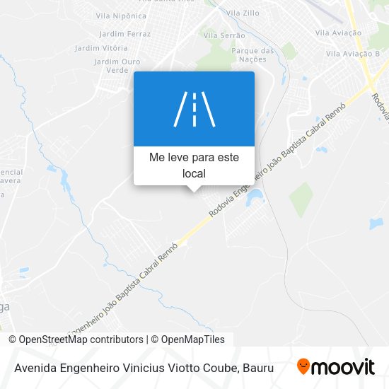 Avenida Engenheiro Vinicius Viotto Coube mapa